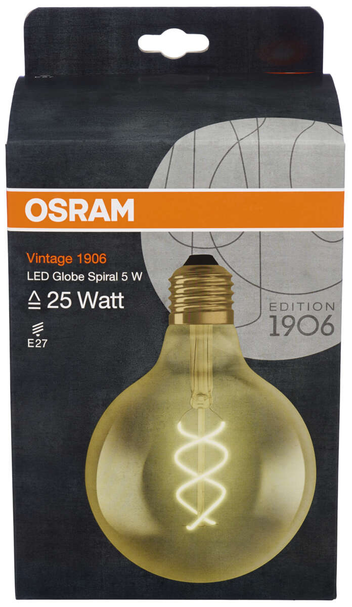 OSRAM Vintage 1906 LED Globe spiral pære