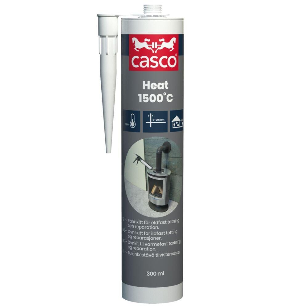 Ildfast fugemasse Casco Heat 1500°C Sort