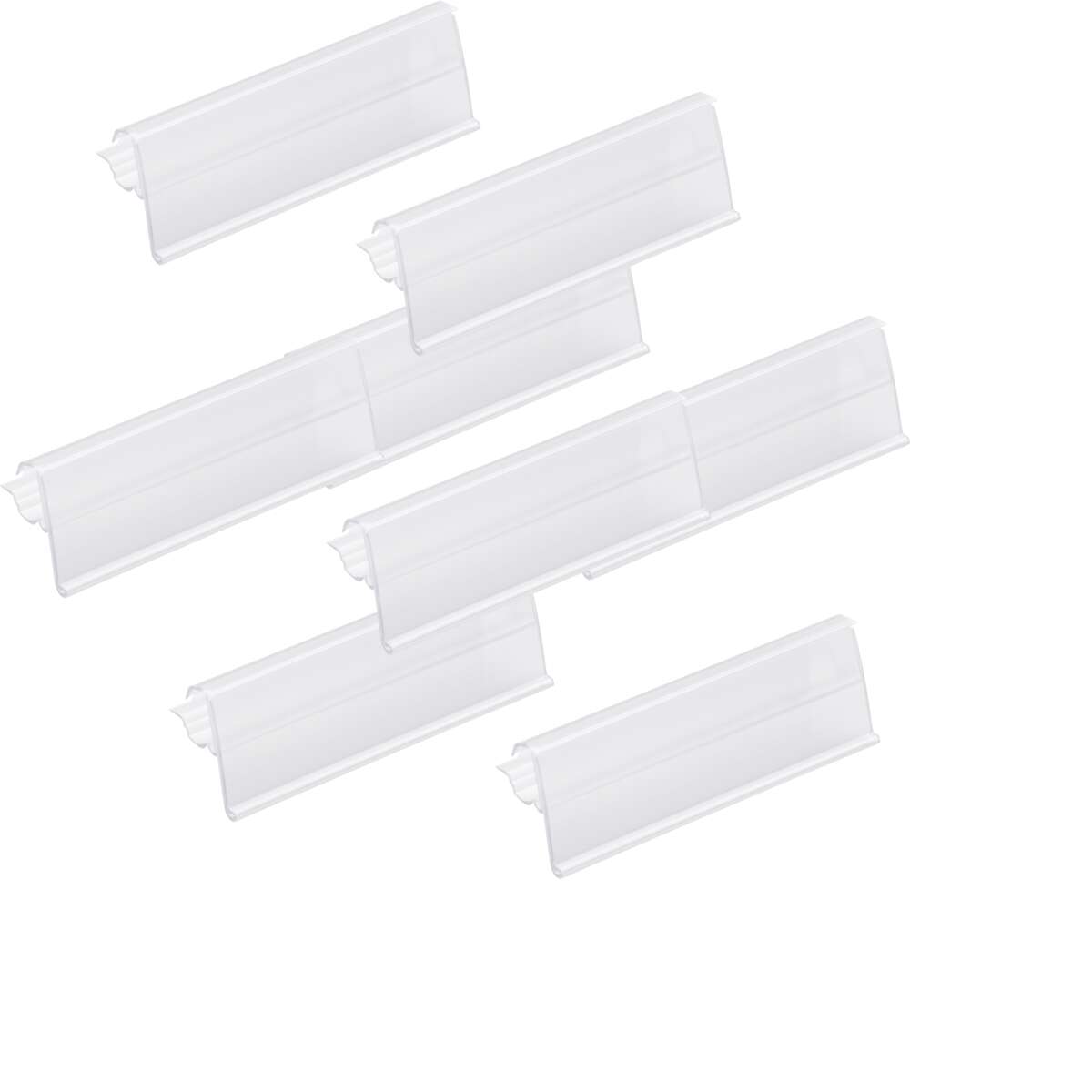 Elfa transparent etikettholder 4-pk