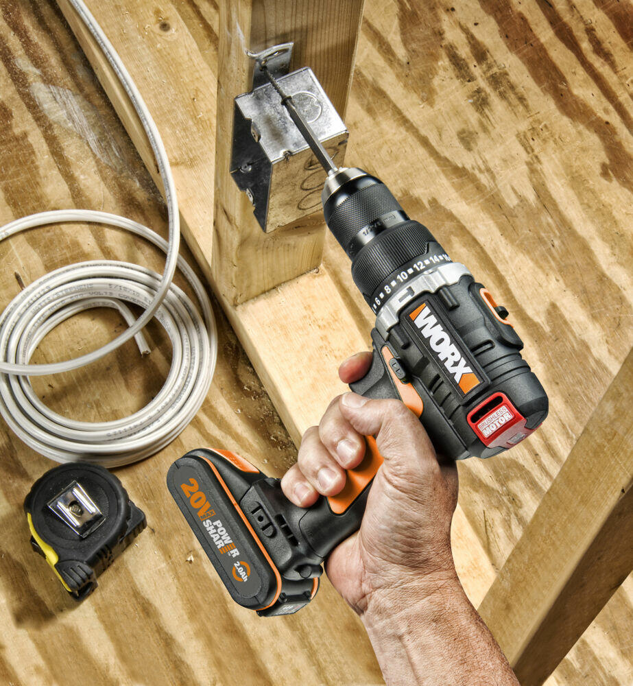 Worx WX373.9 drill u/batteri