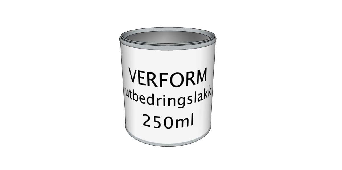 Verform Utbedringslakk 250 ml sort