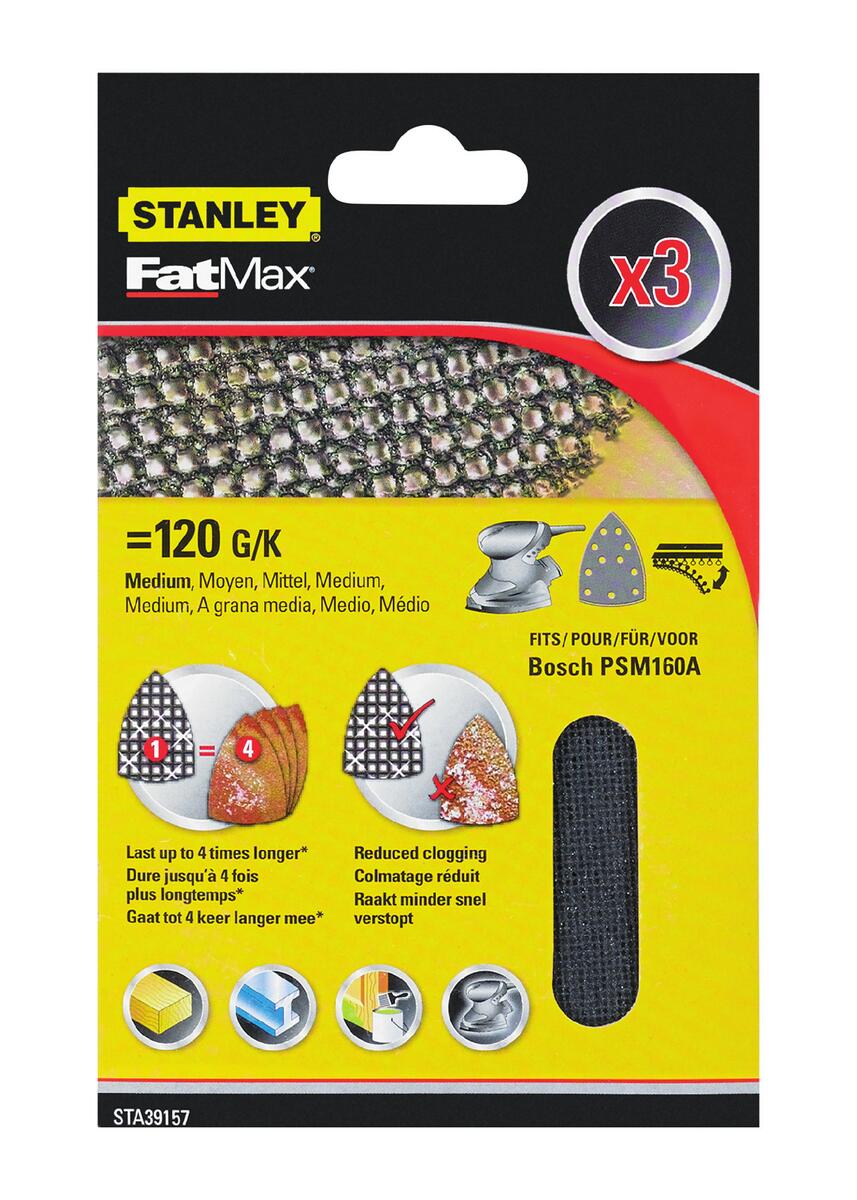 Stanley STA39157 slipepapir 5-pk