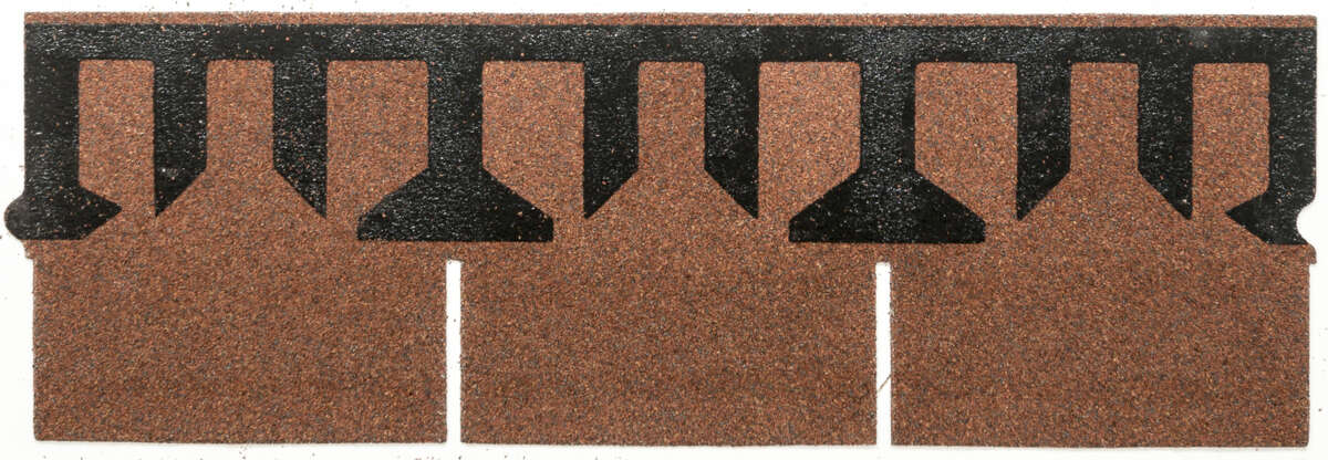 Isola Takshingel, rett, teglrød