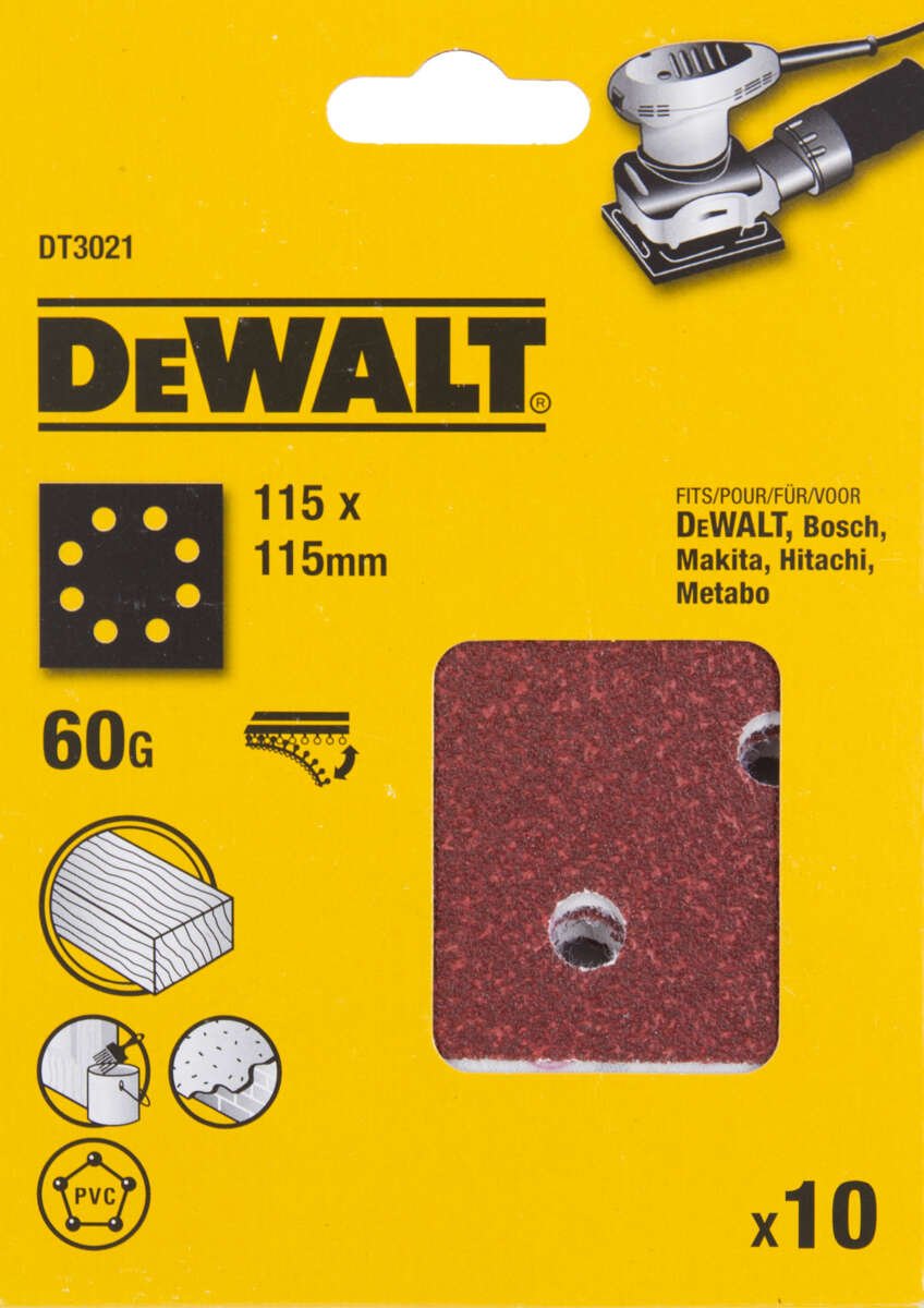 DeWalt slipepapir 1/4ARK 60K 8H A10 DT3021