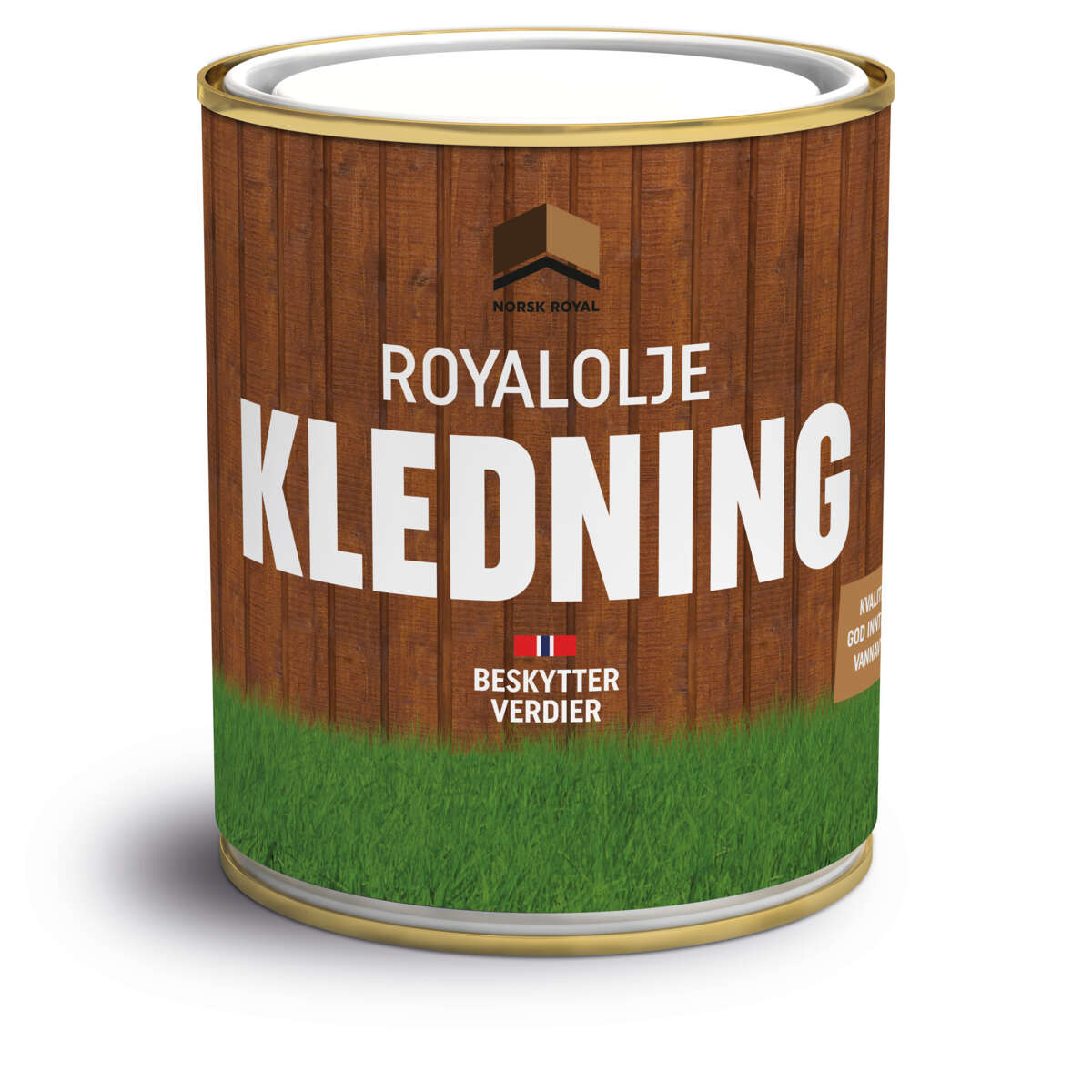 royalolje for kledning og takbord