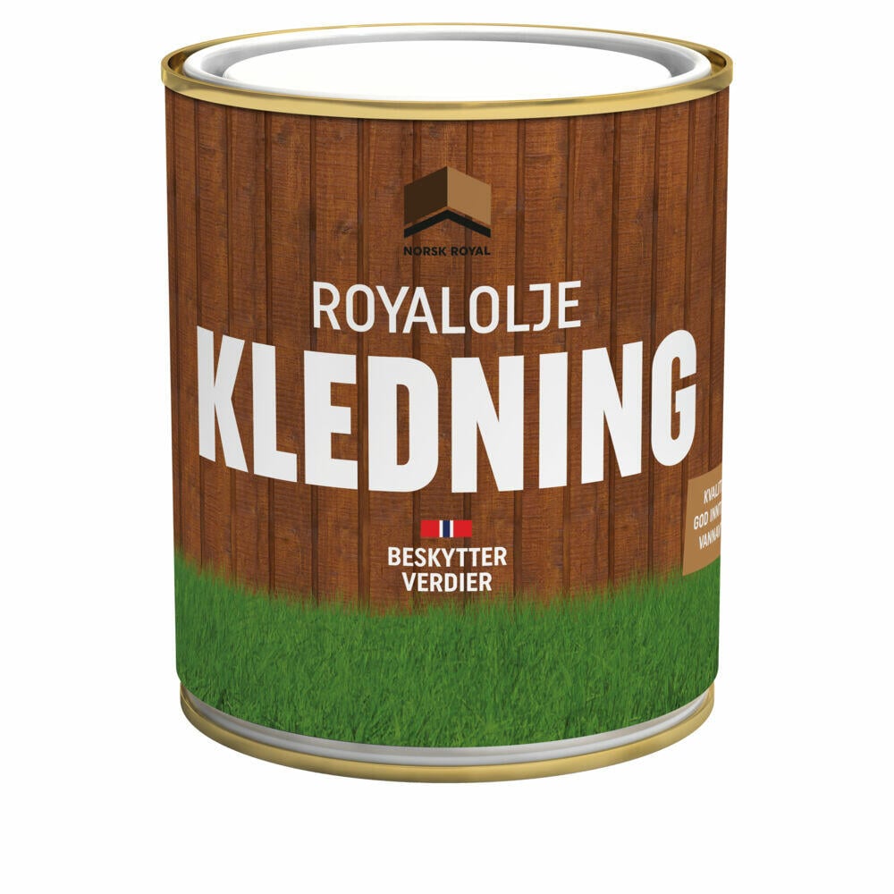 royalolje for kledning og takbord