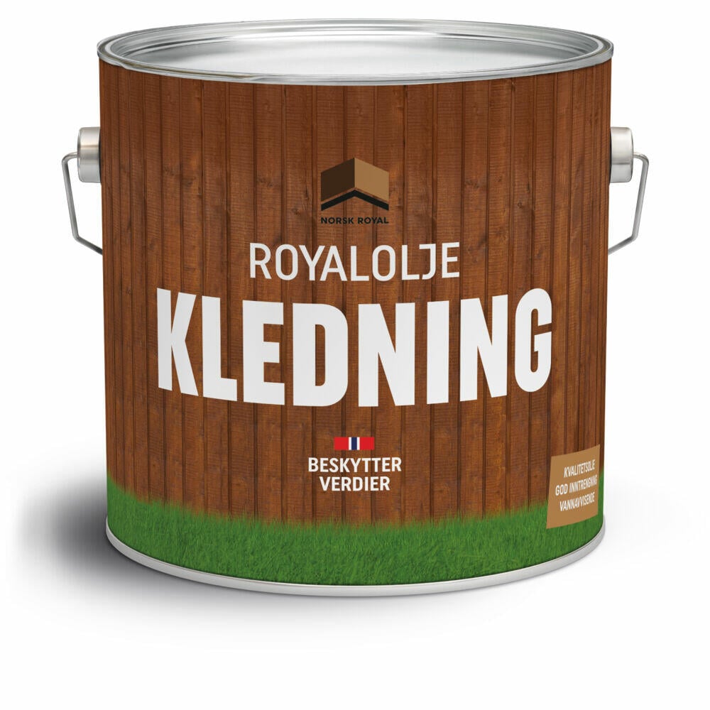 royalolje for kledning og takbord