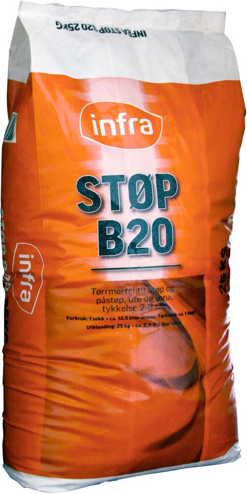 Infra B20 støpemørtel