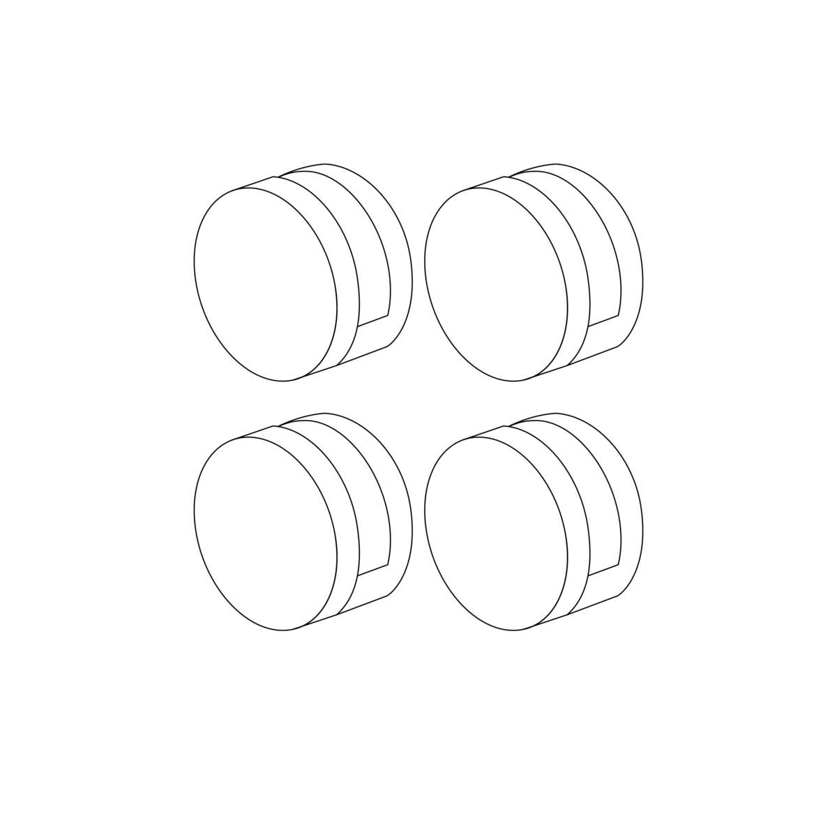 Duxa Kadi holdere til speil 4-pk