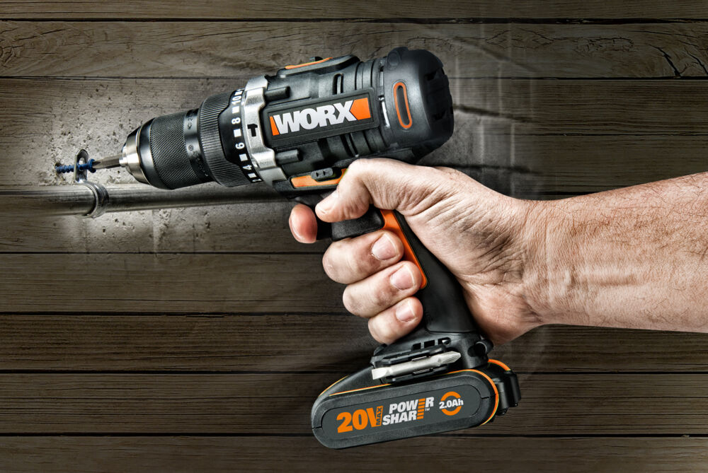 Worx WX372.9 drill u/batteri