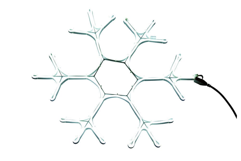 Snøfnugg med neon LEDlys IP44