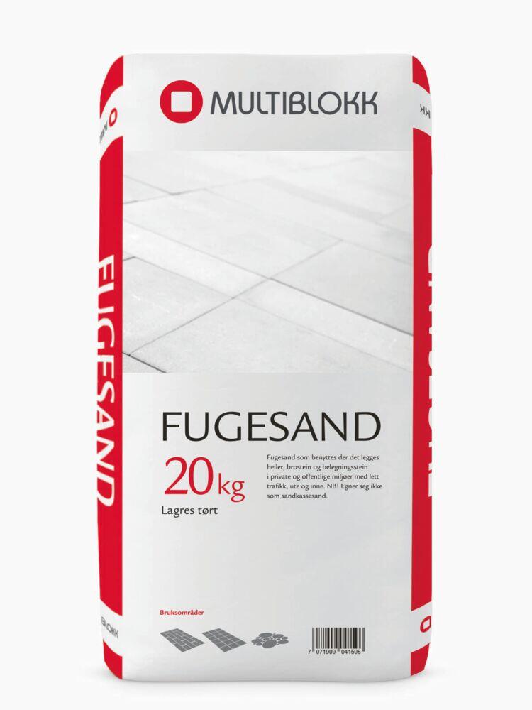 Multiblokk fugesand 20kg 0-1,2mm