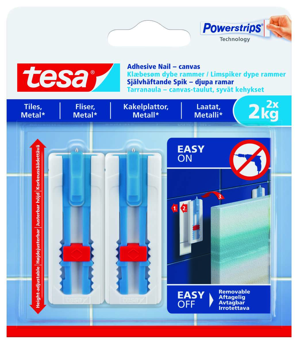 tesa® Powerstrips rammer og fliser limspiker 2-pk