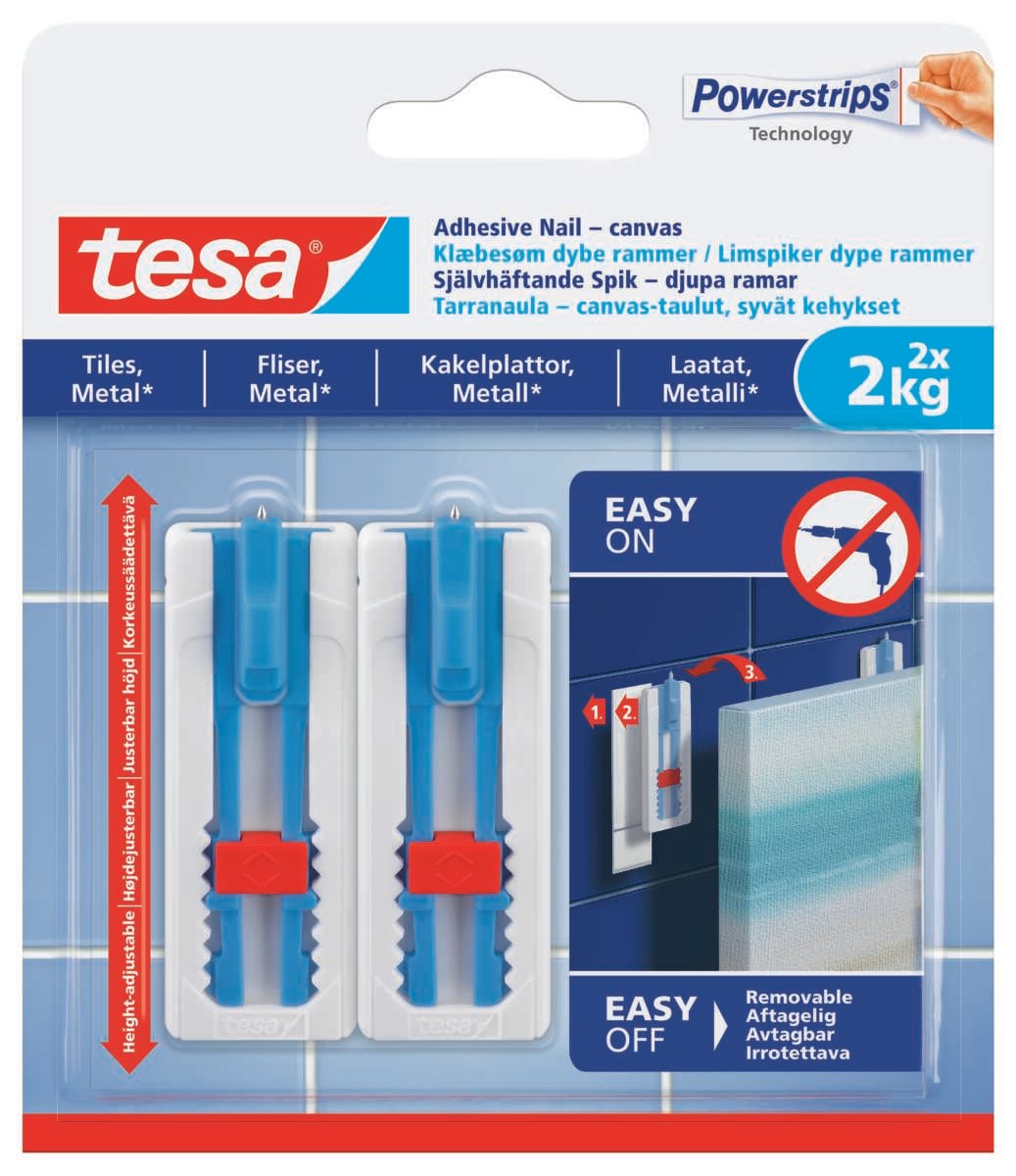 tesa® Powerstrips rammer og fliser limspiker 2-pk