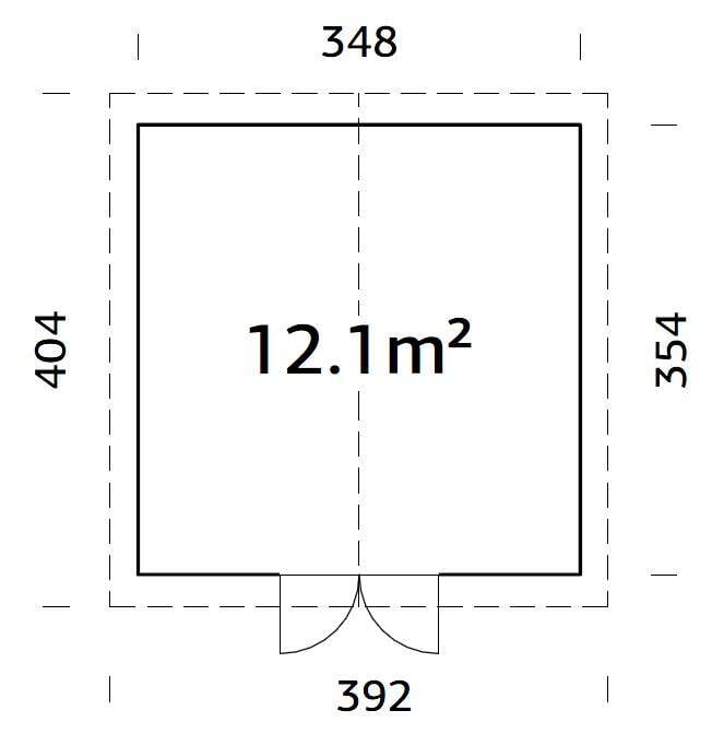 Palmako Lucas redskapsbod 12,1 m2
