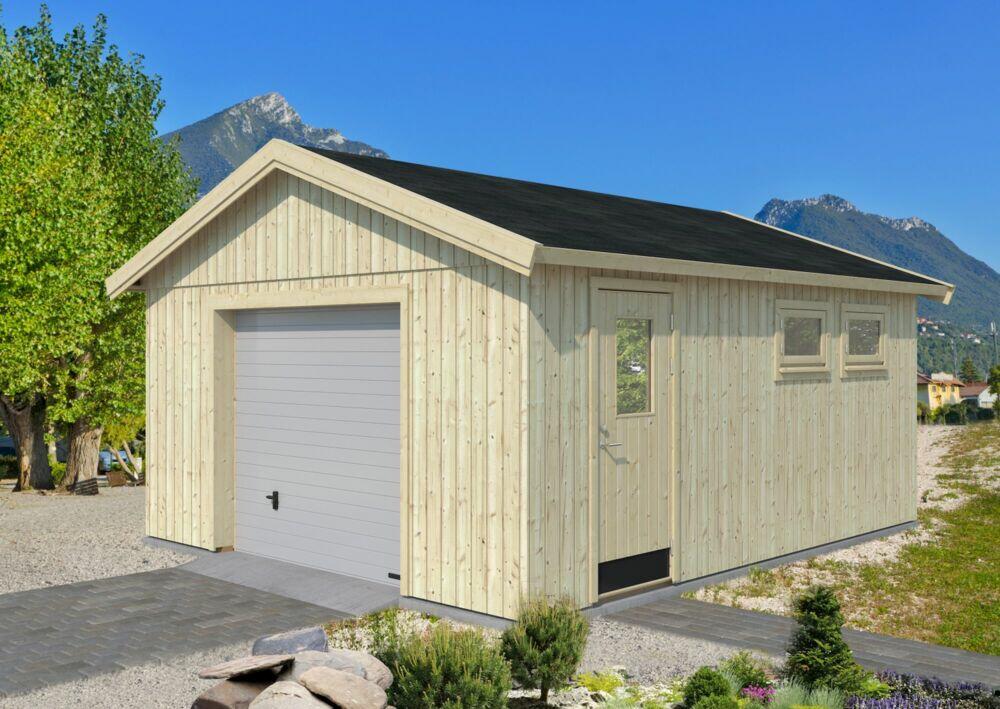 Palmako - André 21,5 garasje m/leddport