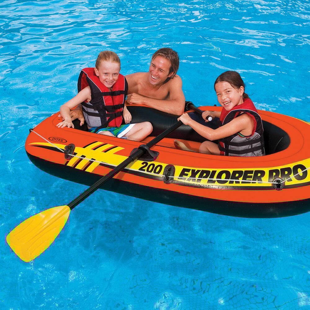 INTEX® Explorer Pro 200 oppblåsbar båt med årer