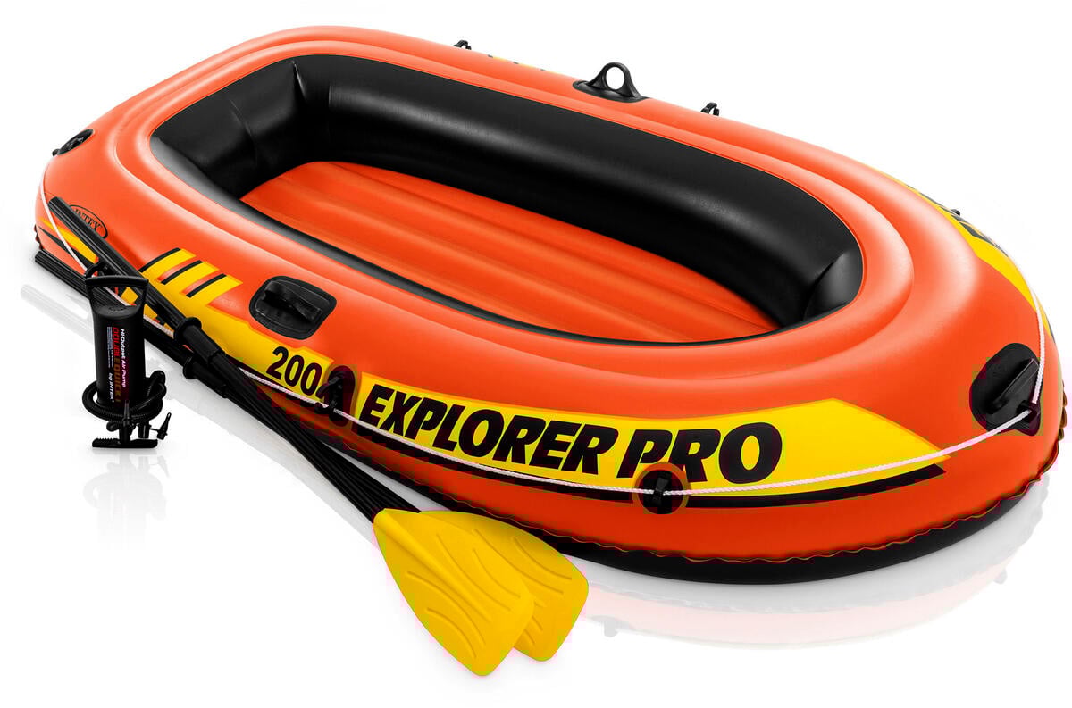 INTEX® Explorer Pro 200 oppblåsbar båt med årer