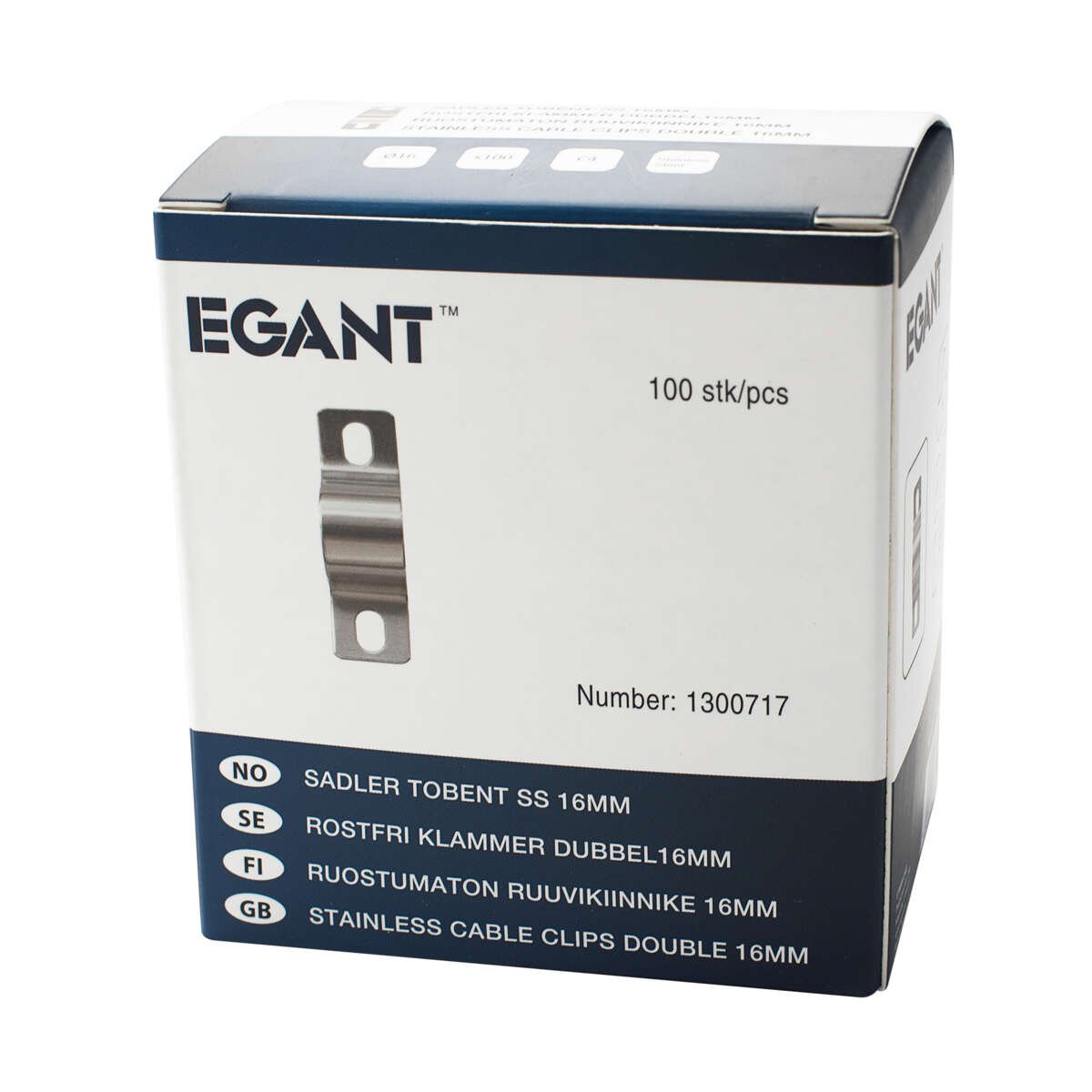 Egant tobent 16 mm sadler 100-pk