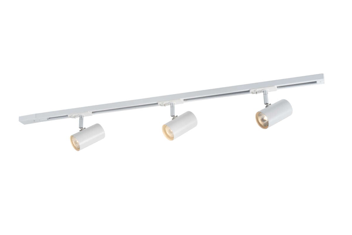 Holly spotskinne 3 lys hvit