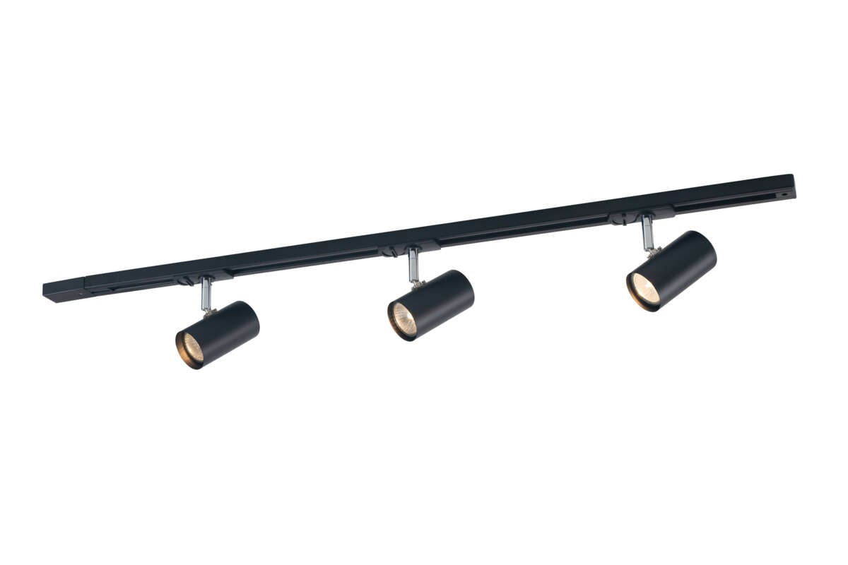 Holly spotskinne 3 lys svart