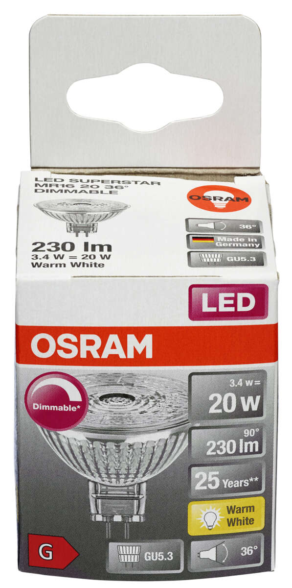 OSRAM LED MR16 3,4W/927