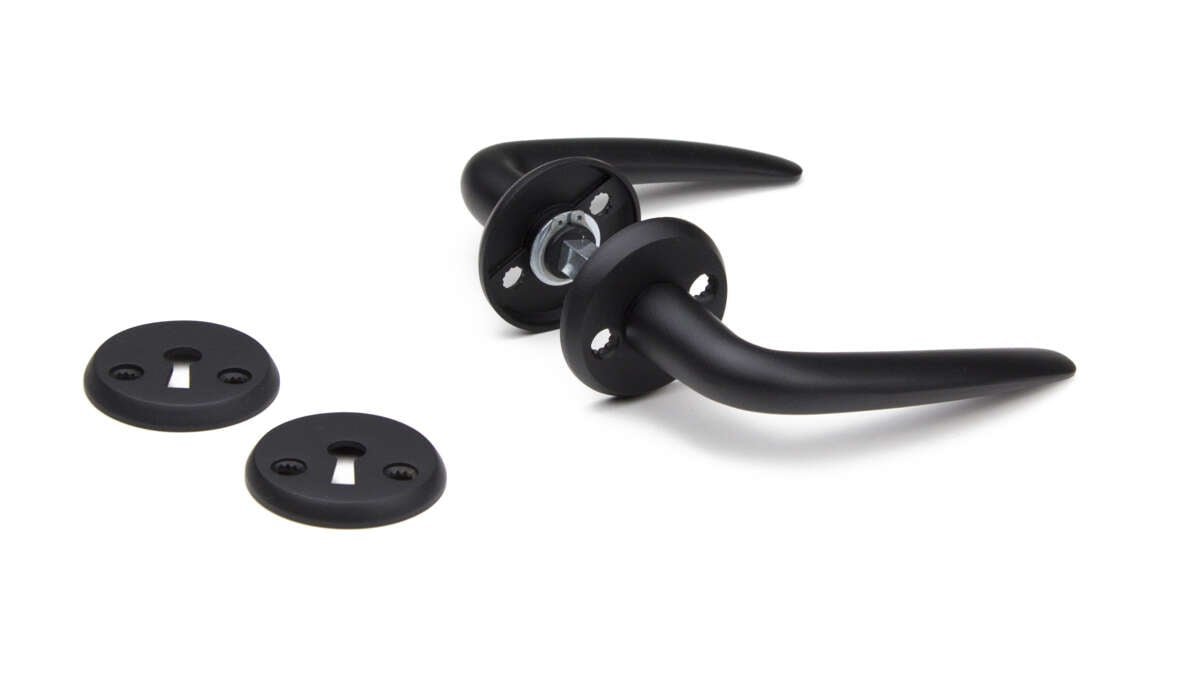 Habo Porto innvendig dørvrider, sort