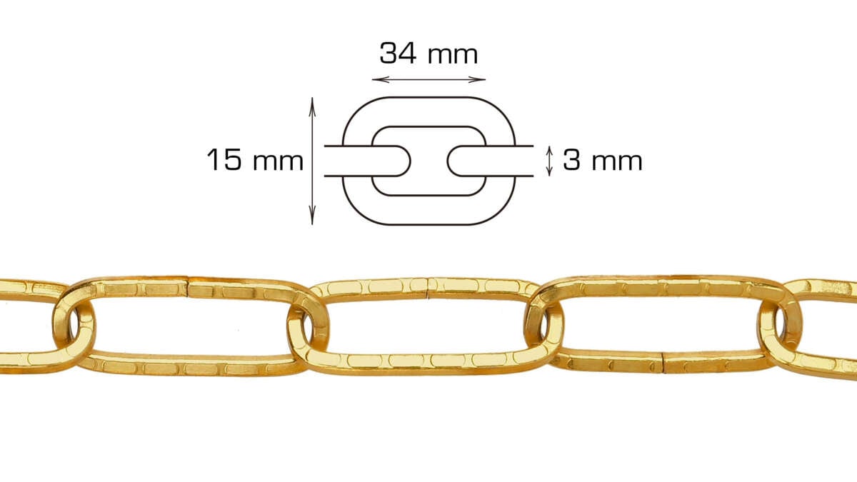 Home>it Pyntekjede messing - 2 meter