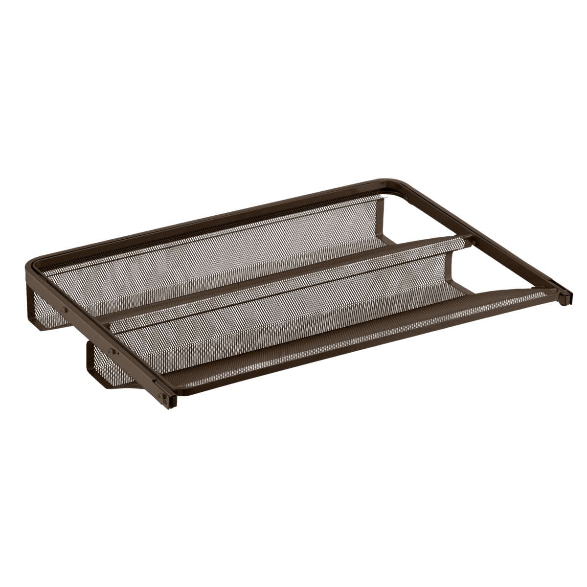 Elfa Klikk-inn graphite mesh uttrekkbar skohylle