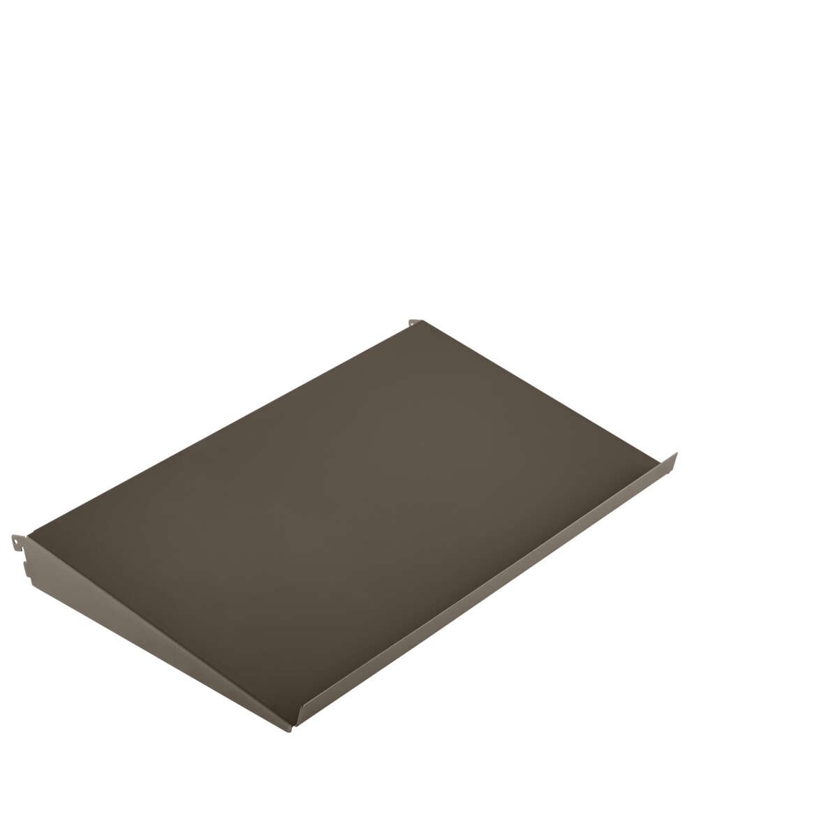 Elfa Klikk-inn graphite 60 metallhylle vinklet