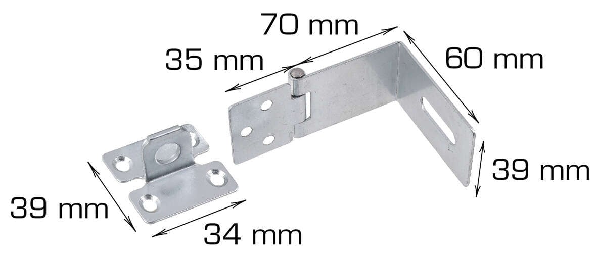 Låsebeslag - 90 grader
