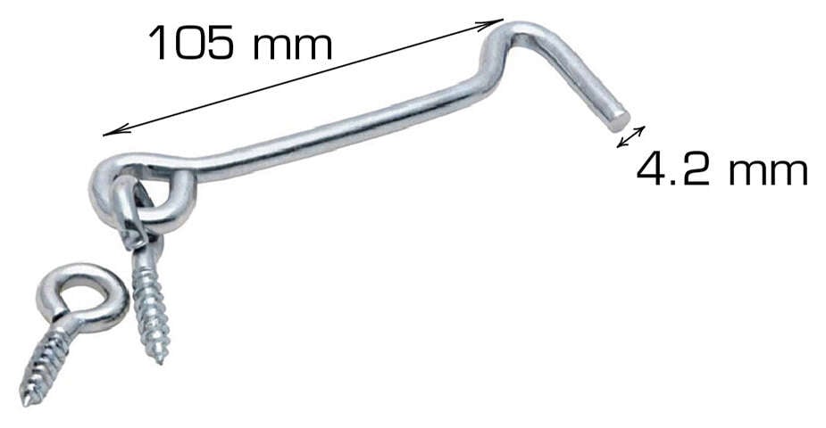 Home>it dørkrok 2 stk. 105 mm