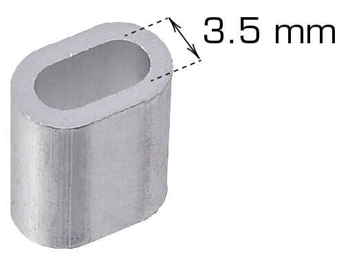 Wirelås alu 3,5mm