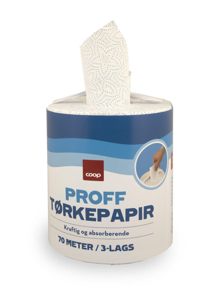 Proff tørkepapir 3 lags