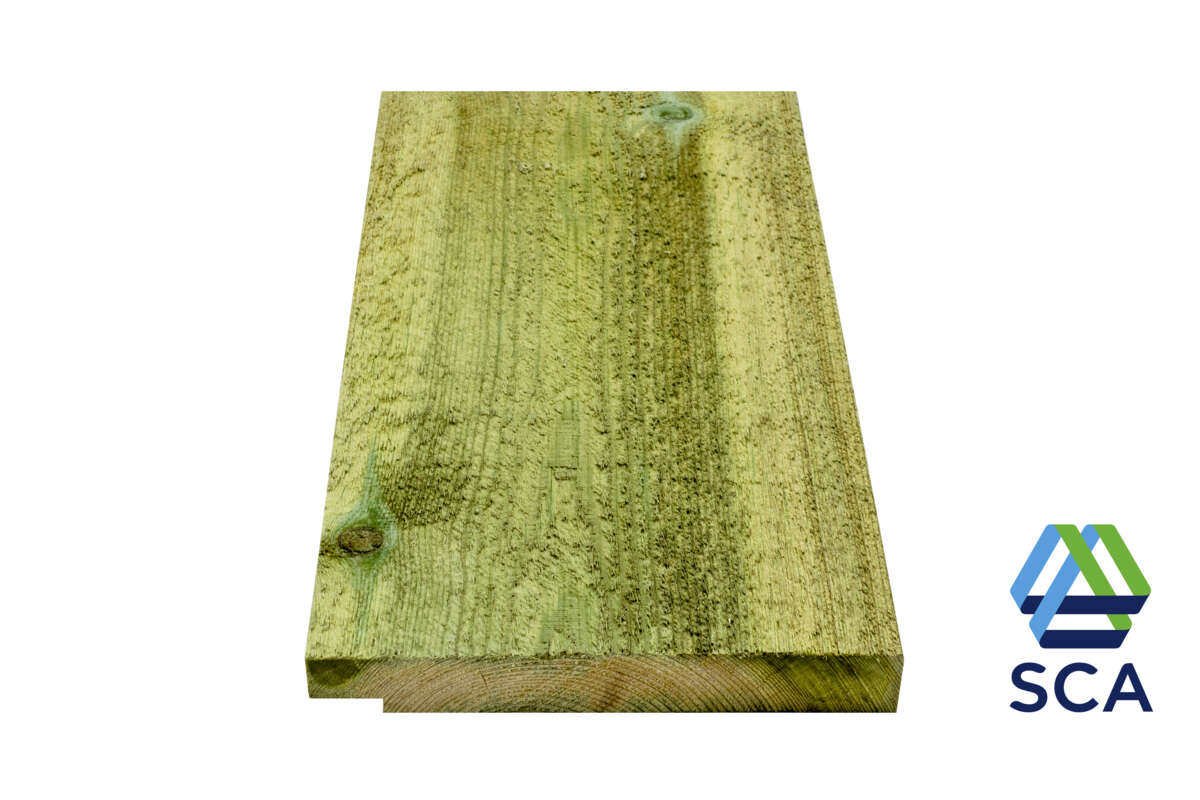 19x148 enkelfals impregnert furu kledning