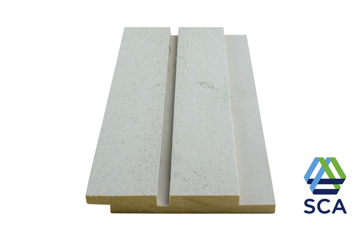 19x148 dobbelfals rettkant grunnet kledning med spor