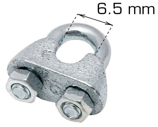 Home>it Vaierklemme - 6,5 mm