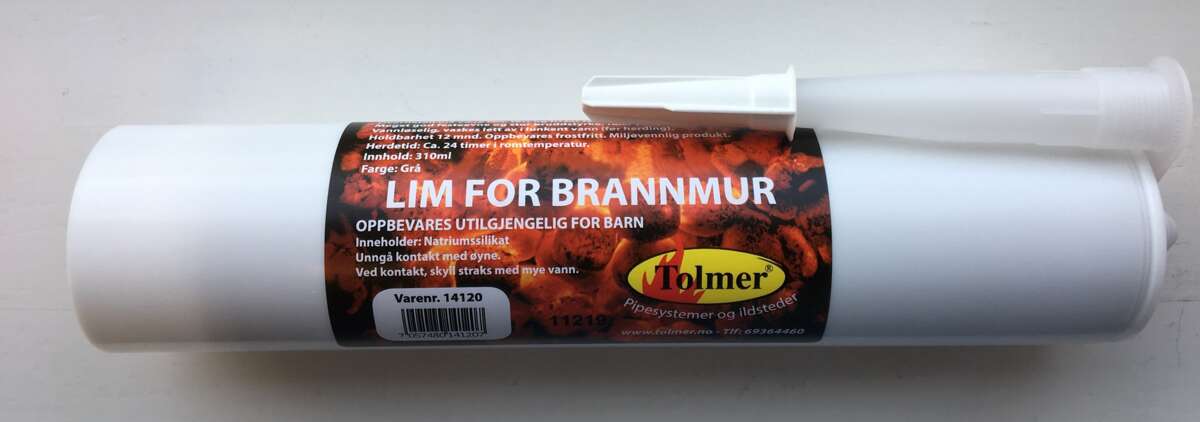 Tolmer lim for brannmur