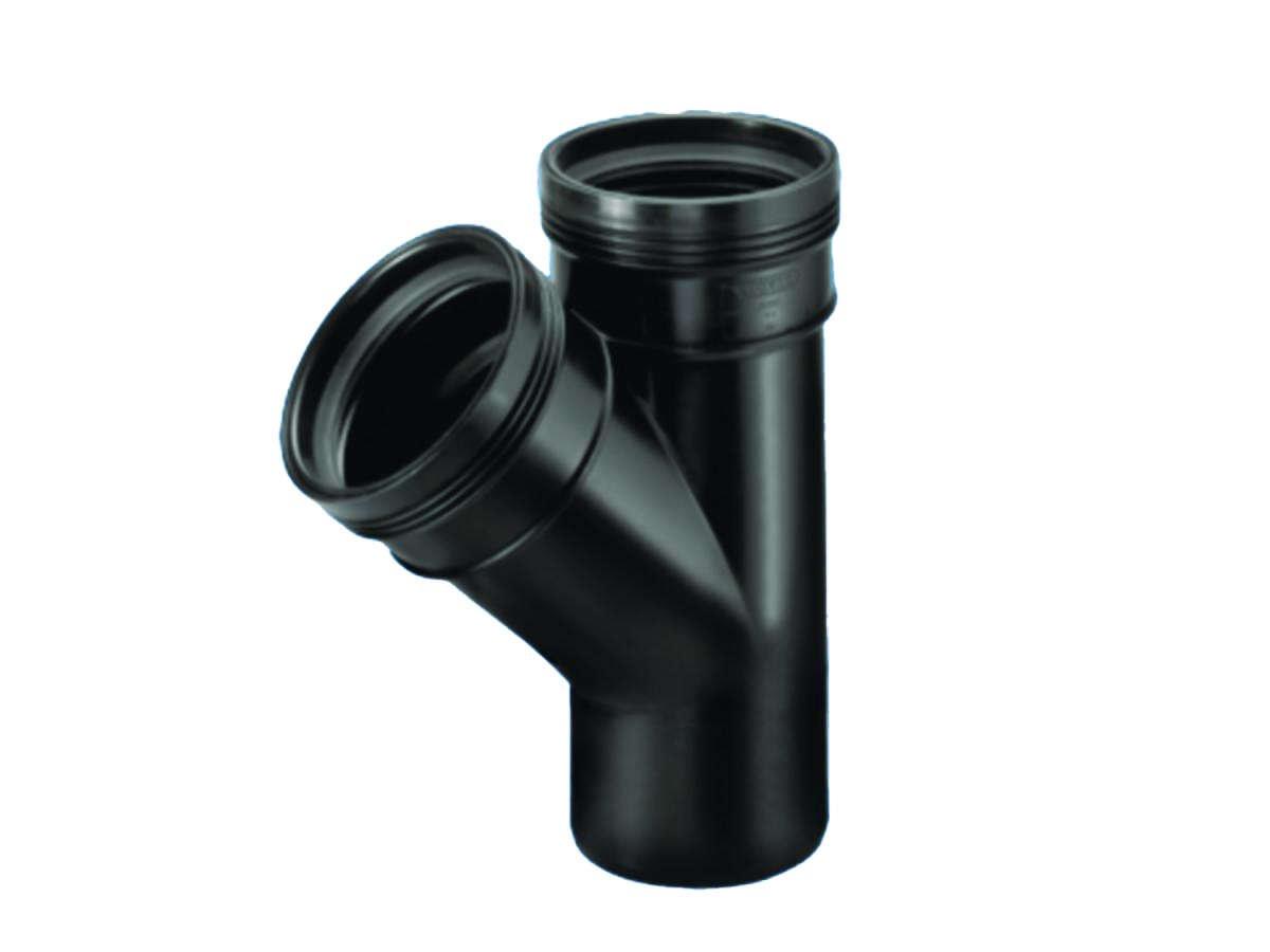 Wafix 75 x 75 mm x 45° PP grenrør