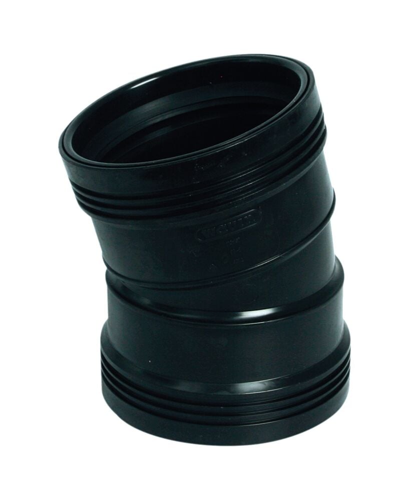 Wafix 75 mm x 15° sort PP bend