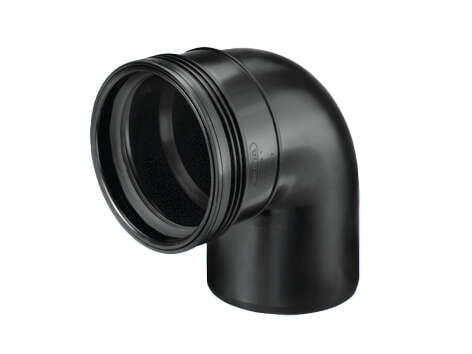 Wafix 75 mm x 88° sort PP bend