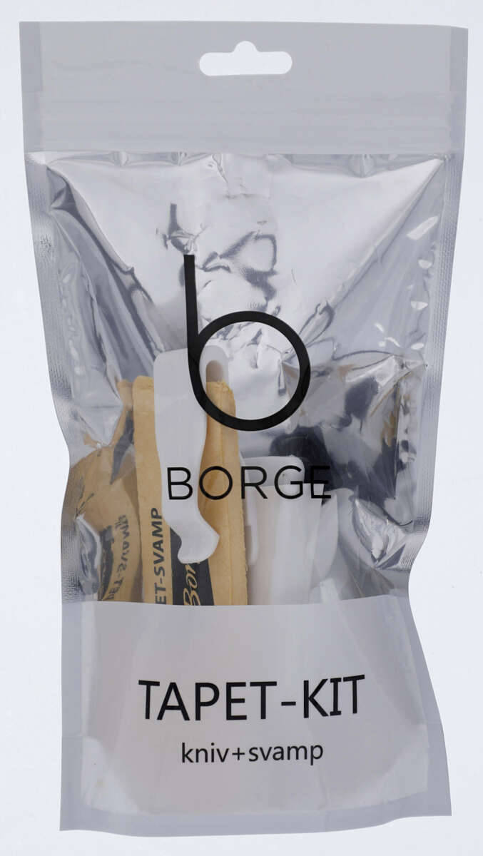 Borge tapet-kit m/kniv og svamp