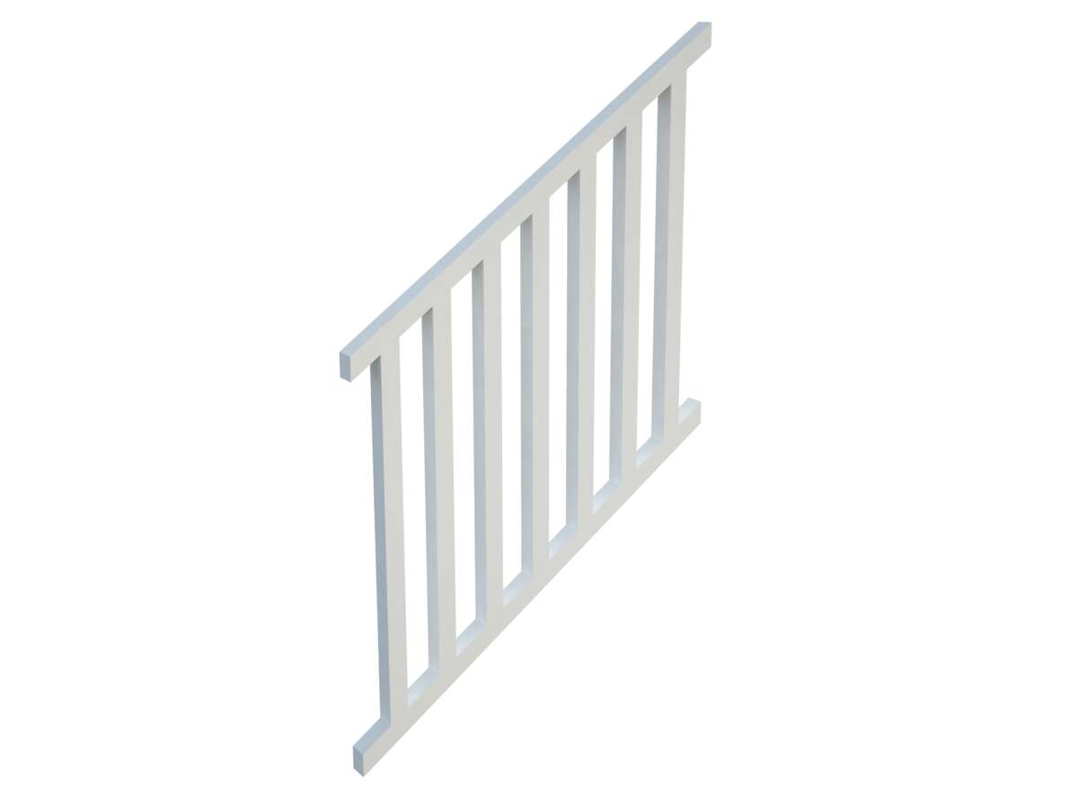 Palmako Siri 17 terrasserekkverk for trapp hvit