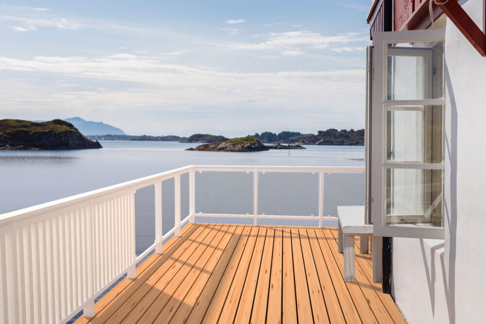 Palmako Siri 11 terrasserekkverk  hvit