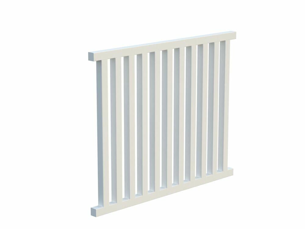 Palmako Siri 11 terrasserekkverk  hvit