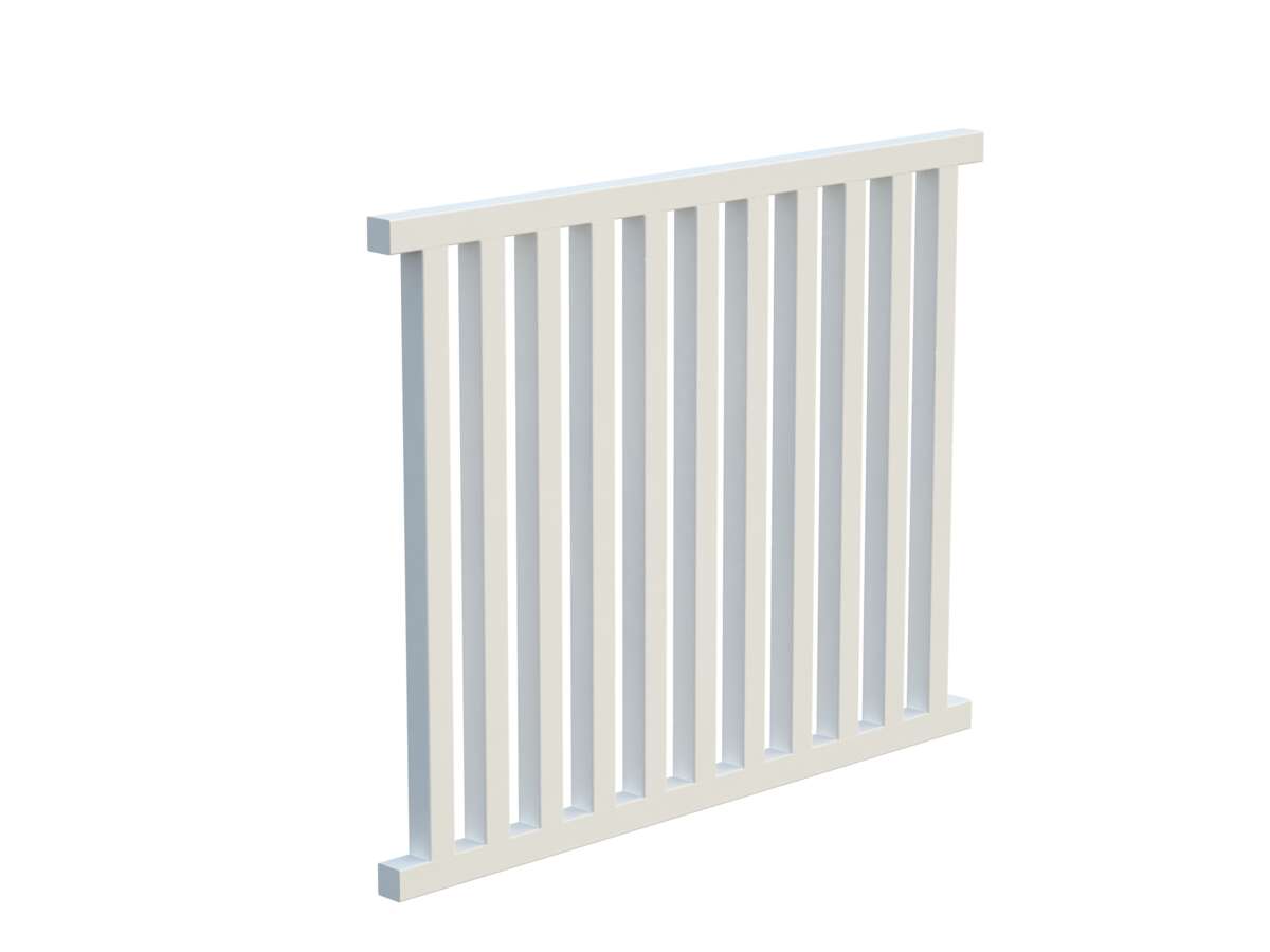 Palmako Siri 11 terrasserekkverk hvit