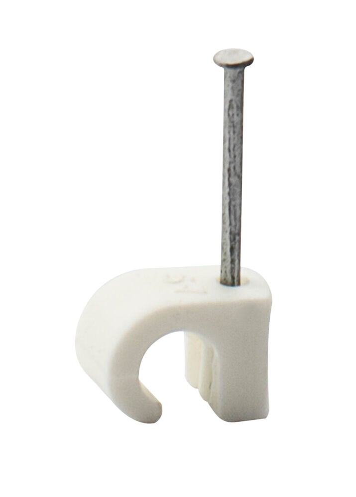 Egant Kabelklips 5-7 Hvit, 25 stk