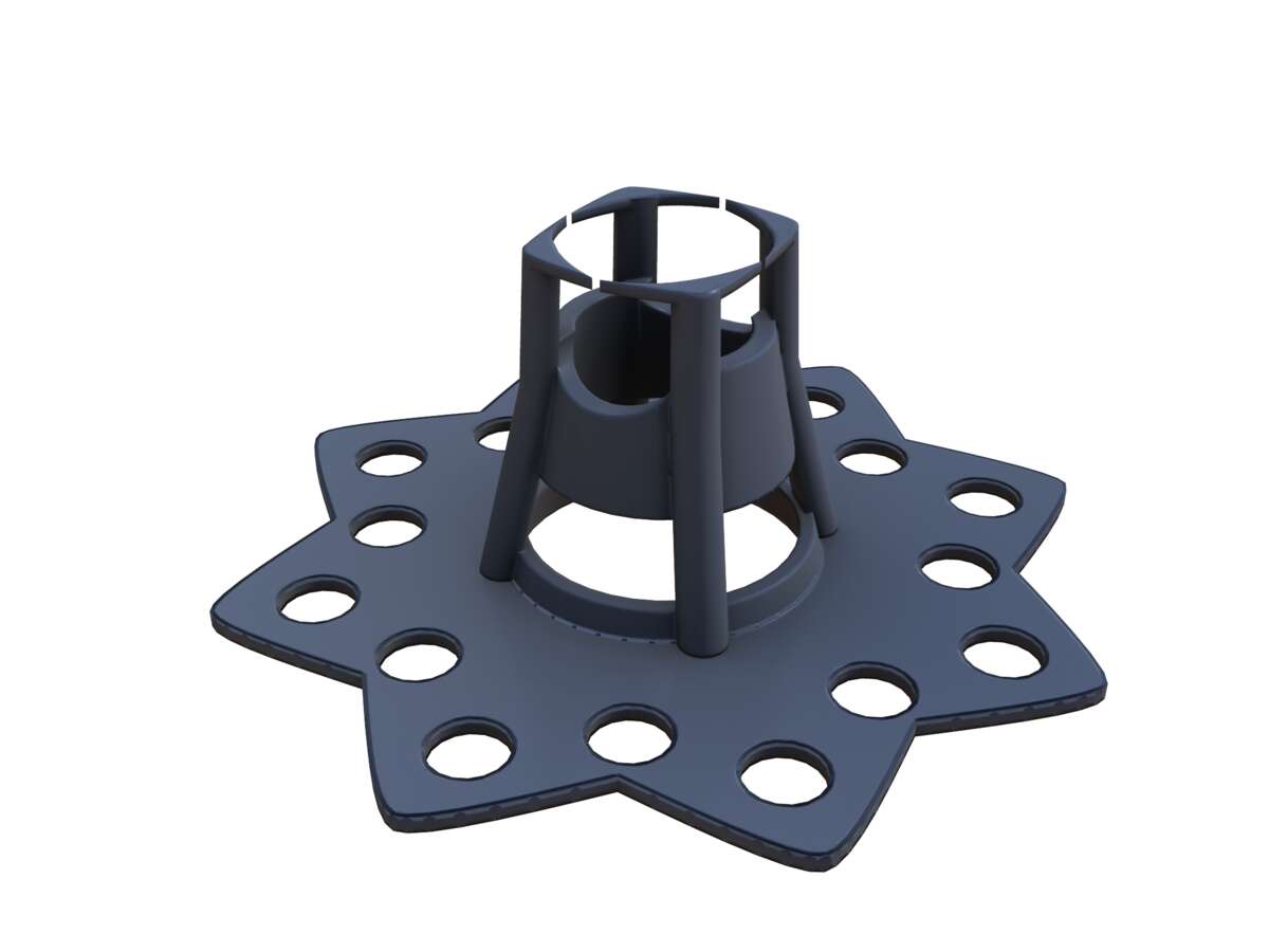 Armeringsstol med plate