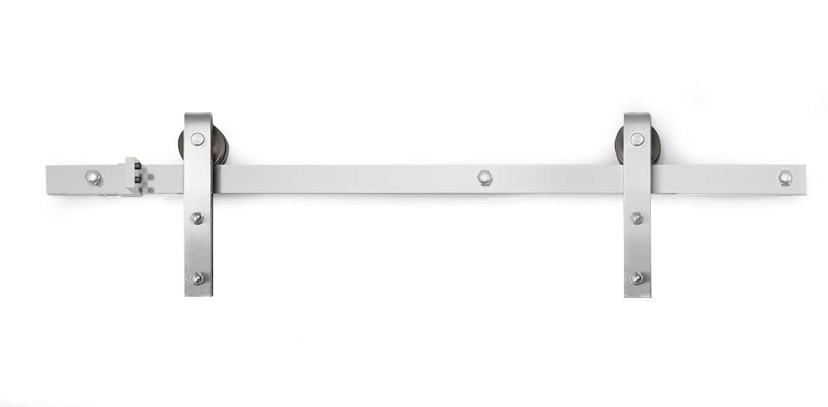 Habo Retro Frontmontert Sort Skyvedørsbeslag