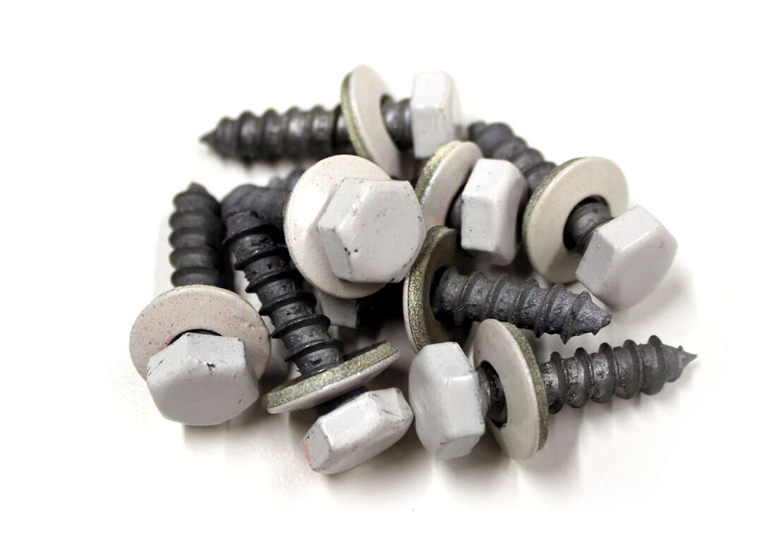 Palmako treskruer hvit M8x35 mm (8 stk)